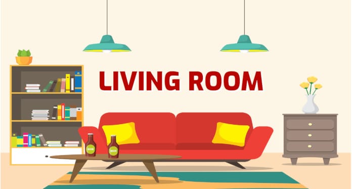 living room vocabulary in Swedish